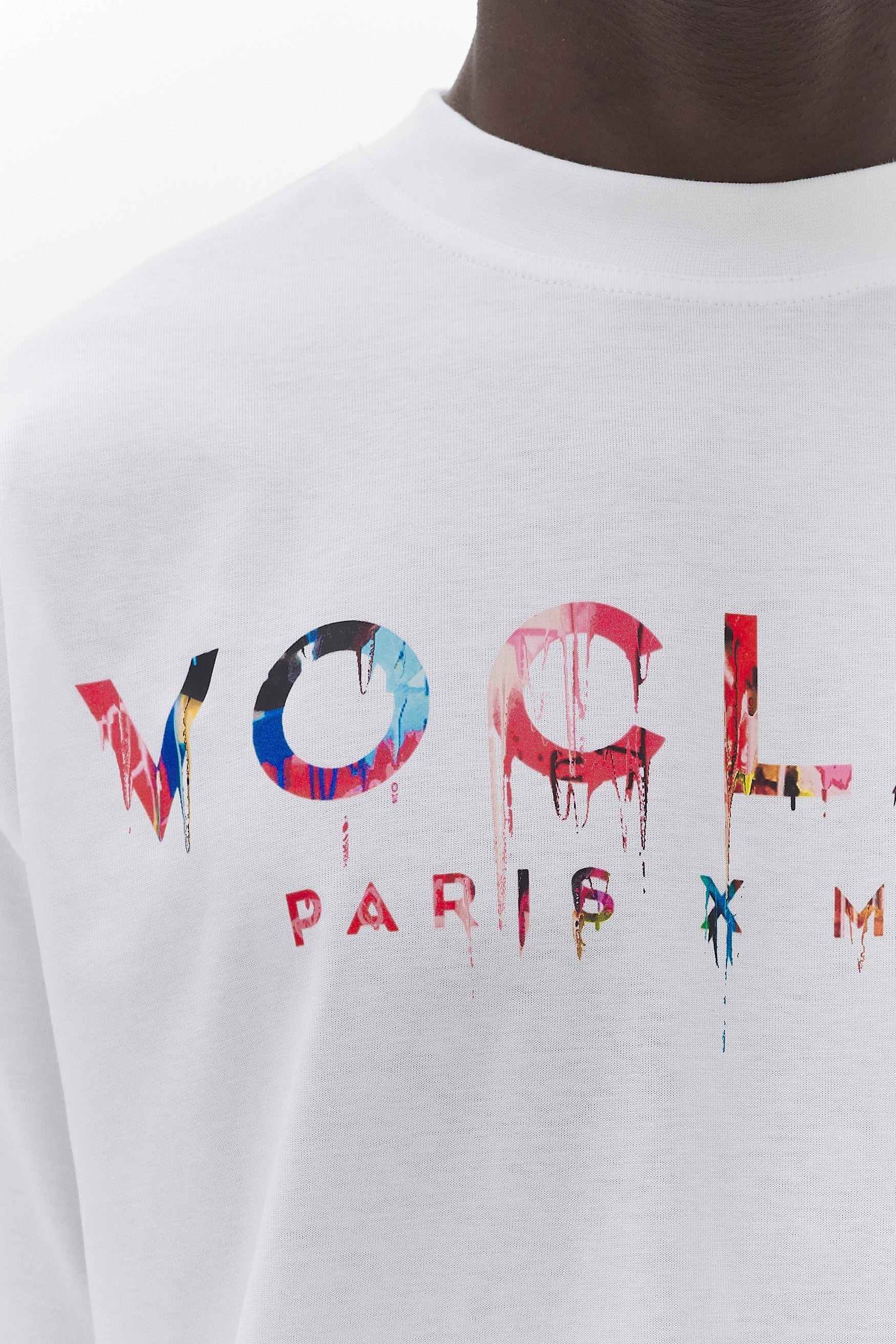 Voclain T-Shirt Oversized White - Graffiti Drip Paris X Miami