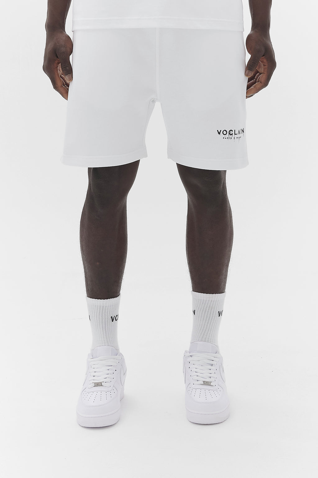Voclain Shorts White - Paris X Miami