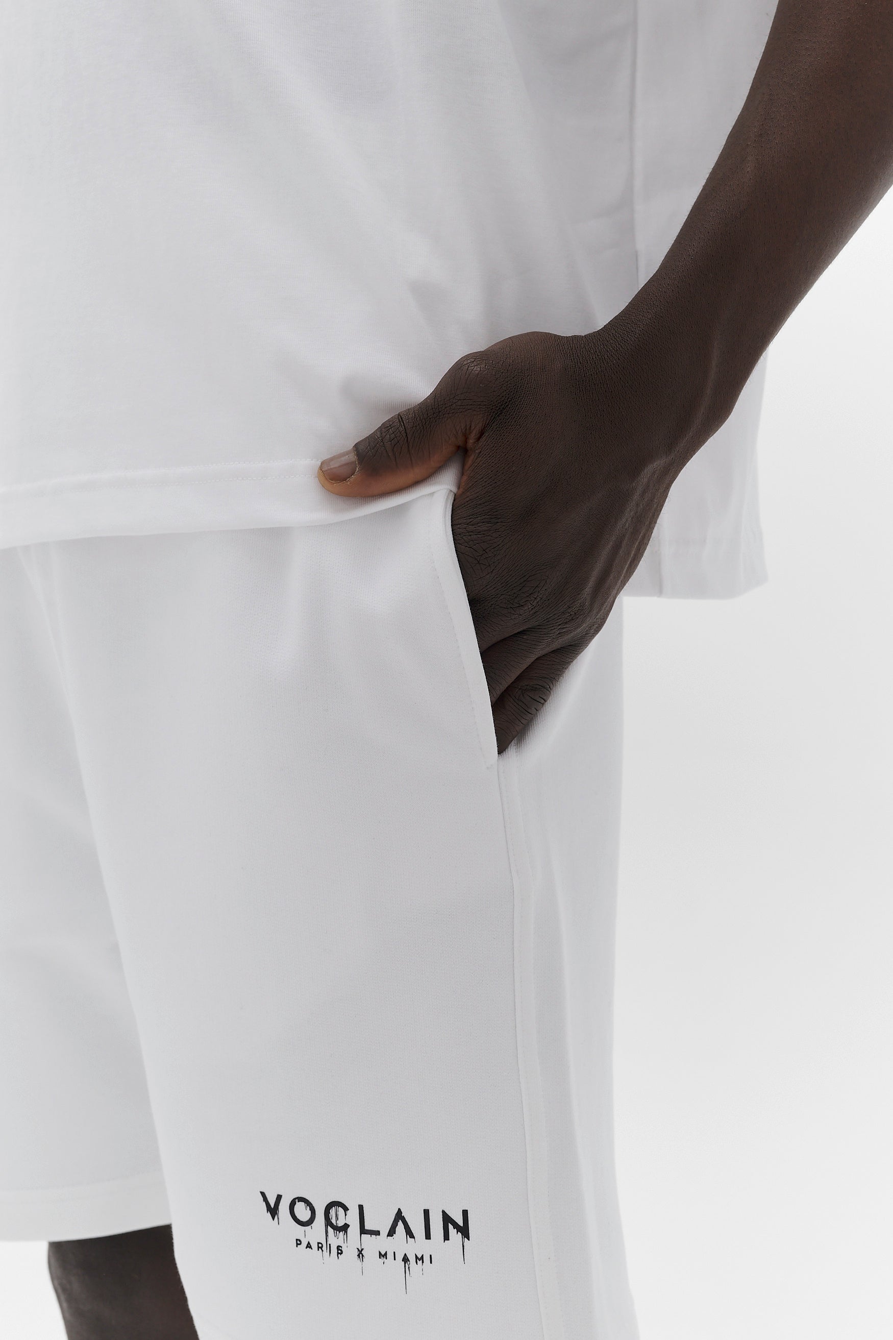 Voclain Shorts White - Paris X Miami