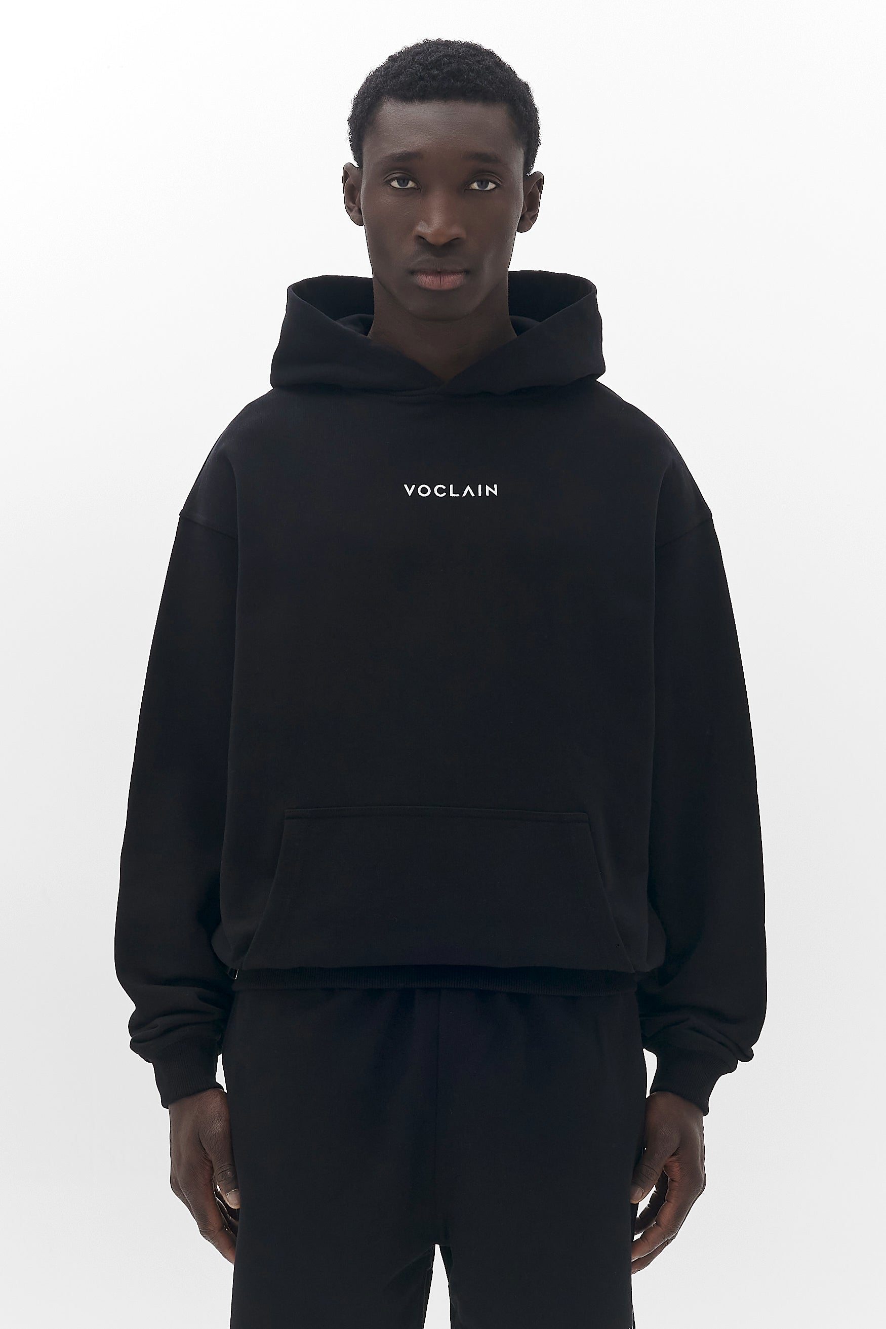 Voclain Hoodie Oversized Black - Graffiti Drip Paris X Miami