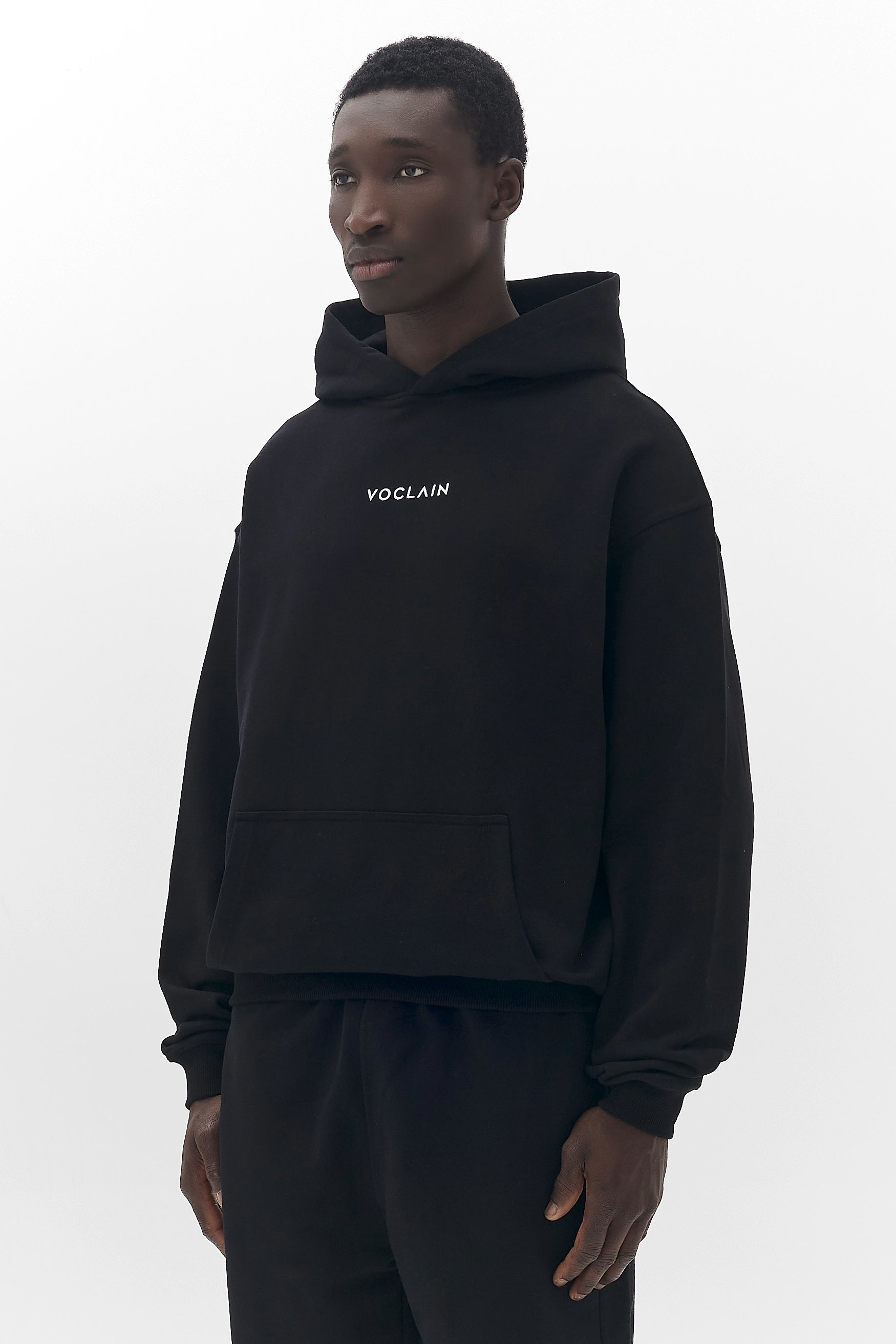 Voclain Hoodie Oversized Black - Graffiti Drip Paris X Miami