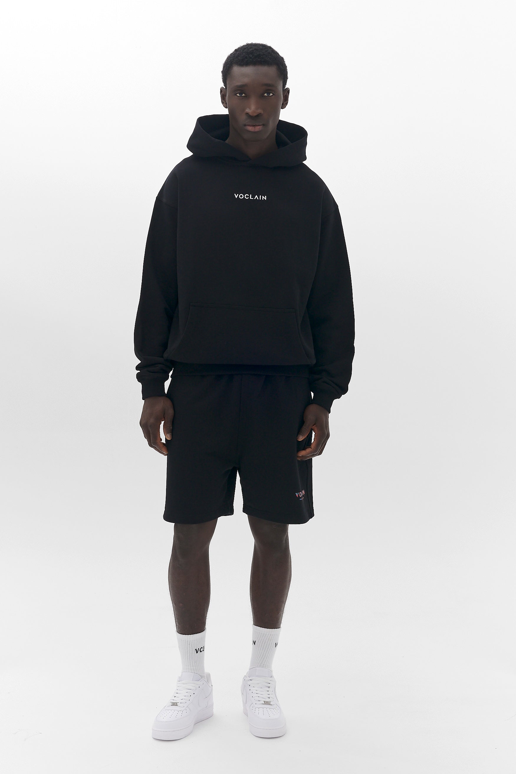 Voclain Hoodie Oversized Black - Graffiti Drip Paris X Miami