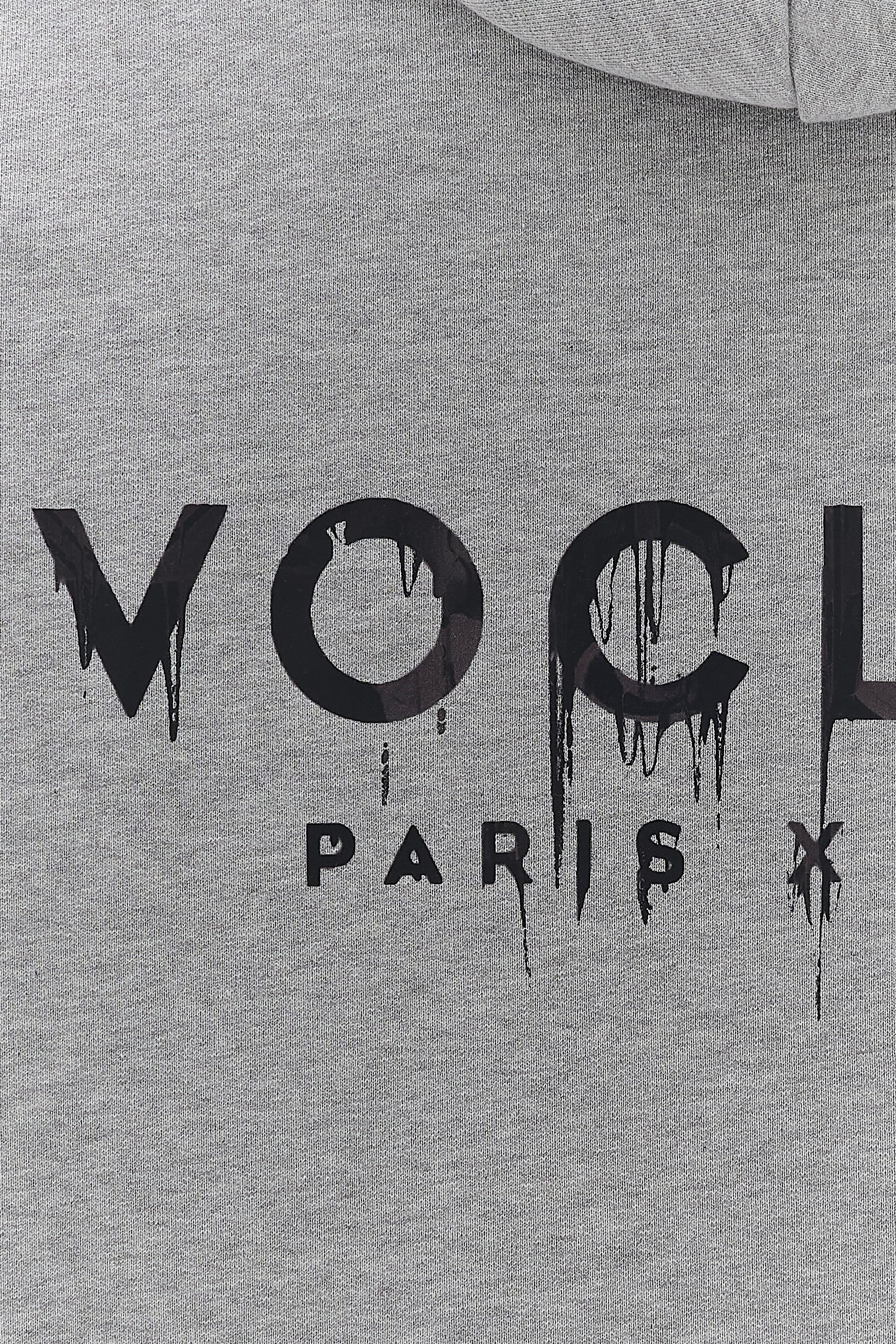 Voclain Hoodie Oversized Gray - Graffiti Drip Paris X Miami