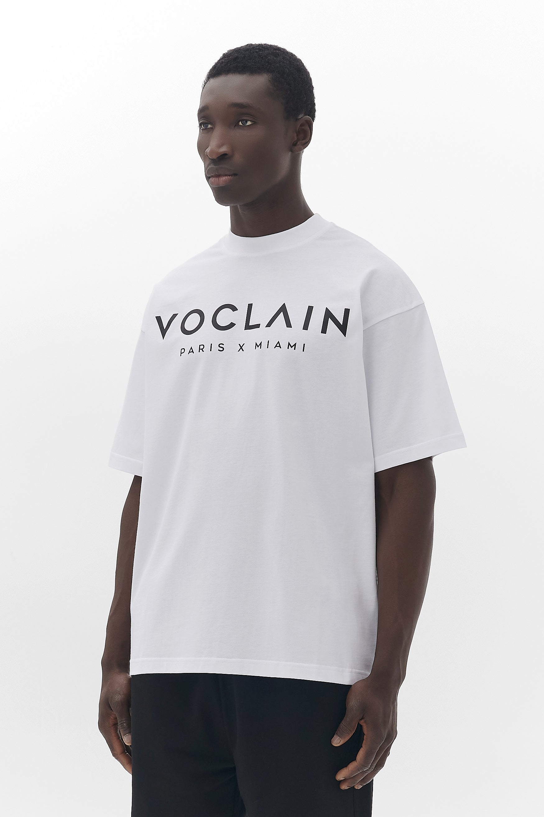Voclain T-Shirt Oversized White - Timeless Chic Paris X Miami