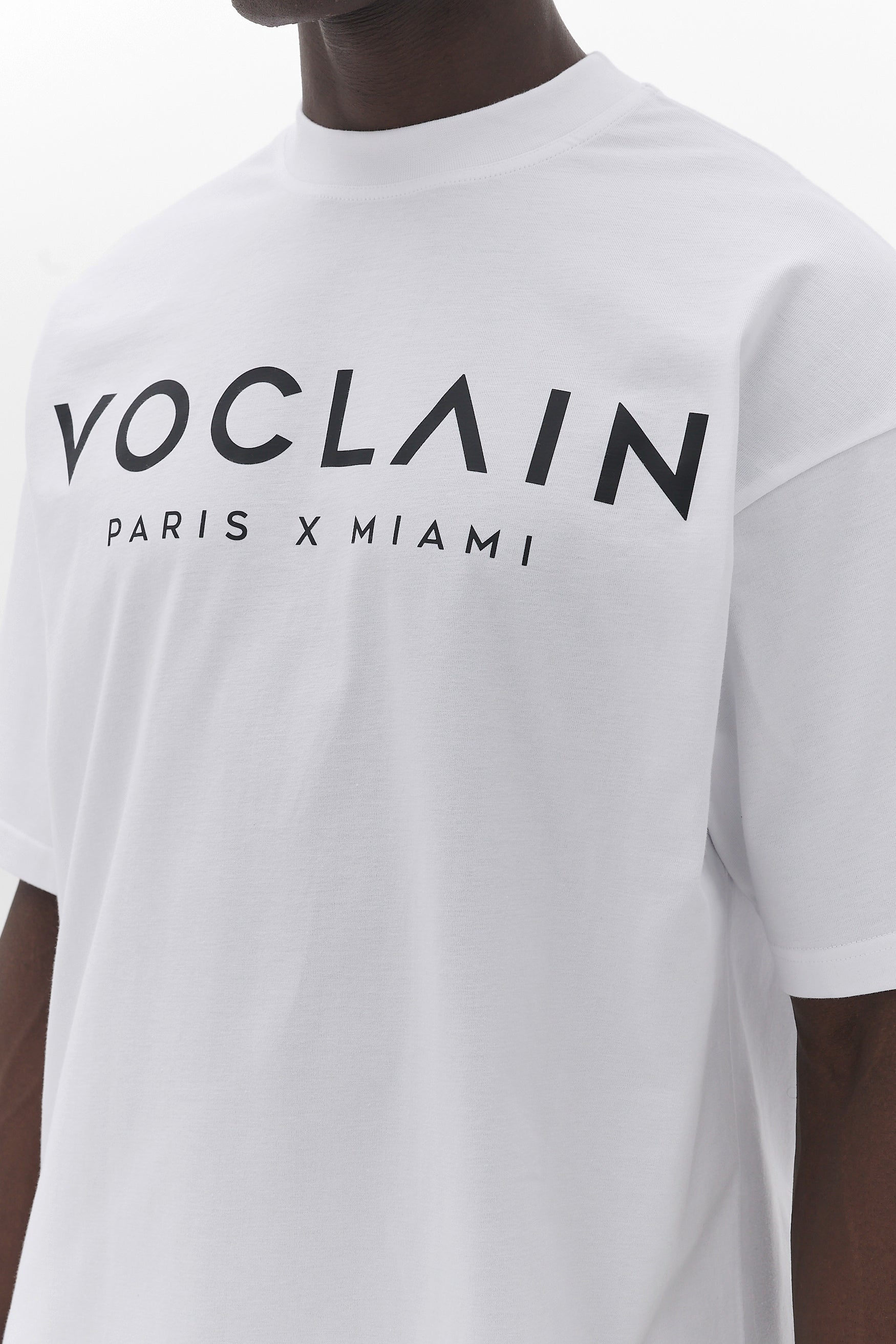 Voclain T-Shirt Oversized White - Timeless Chic Paris X Miami