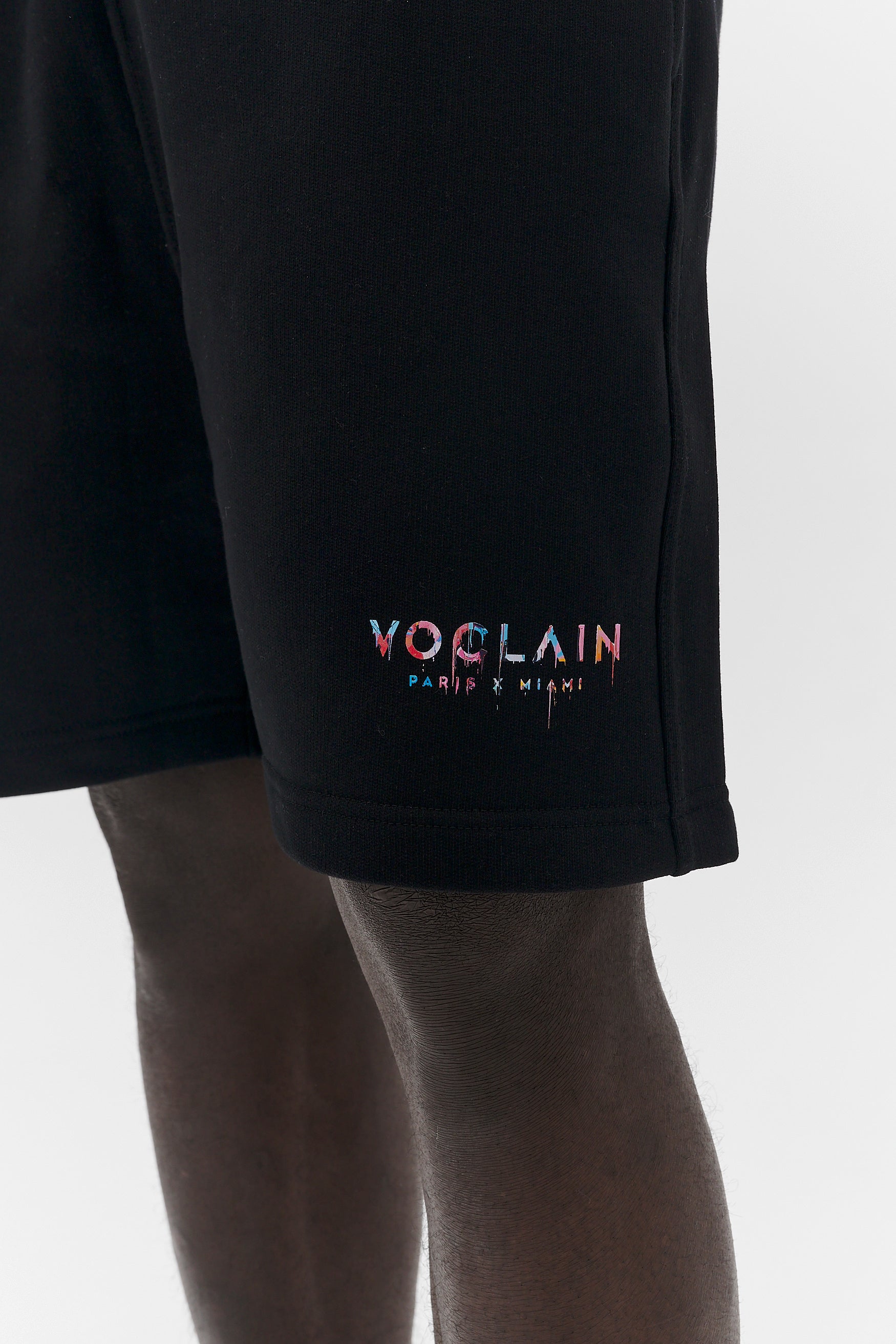 Voclain Shorts Black - Paris X Miami