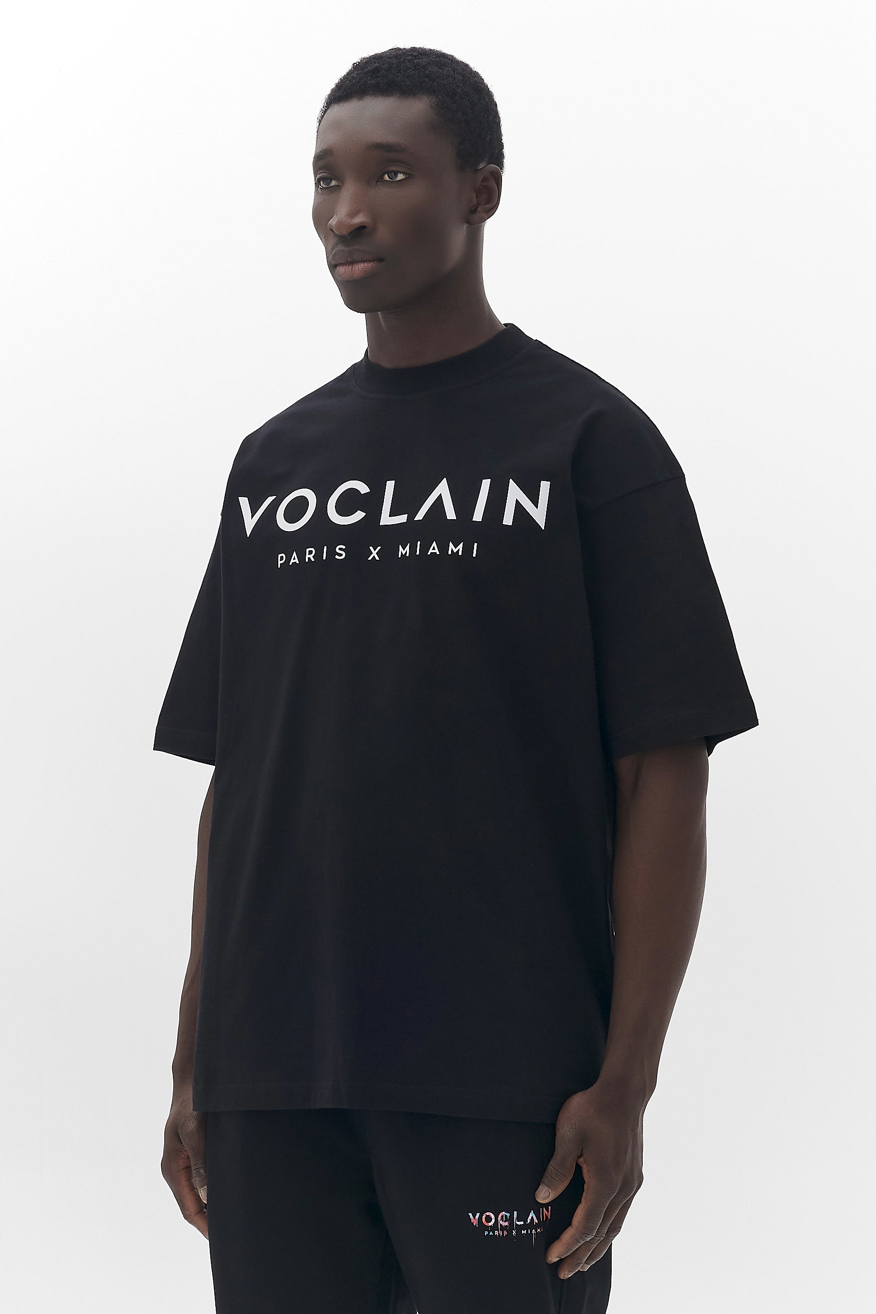 Voclain T-Shirt Oversized Black - Timeless Chic Paris X Miami