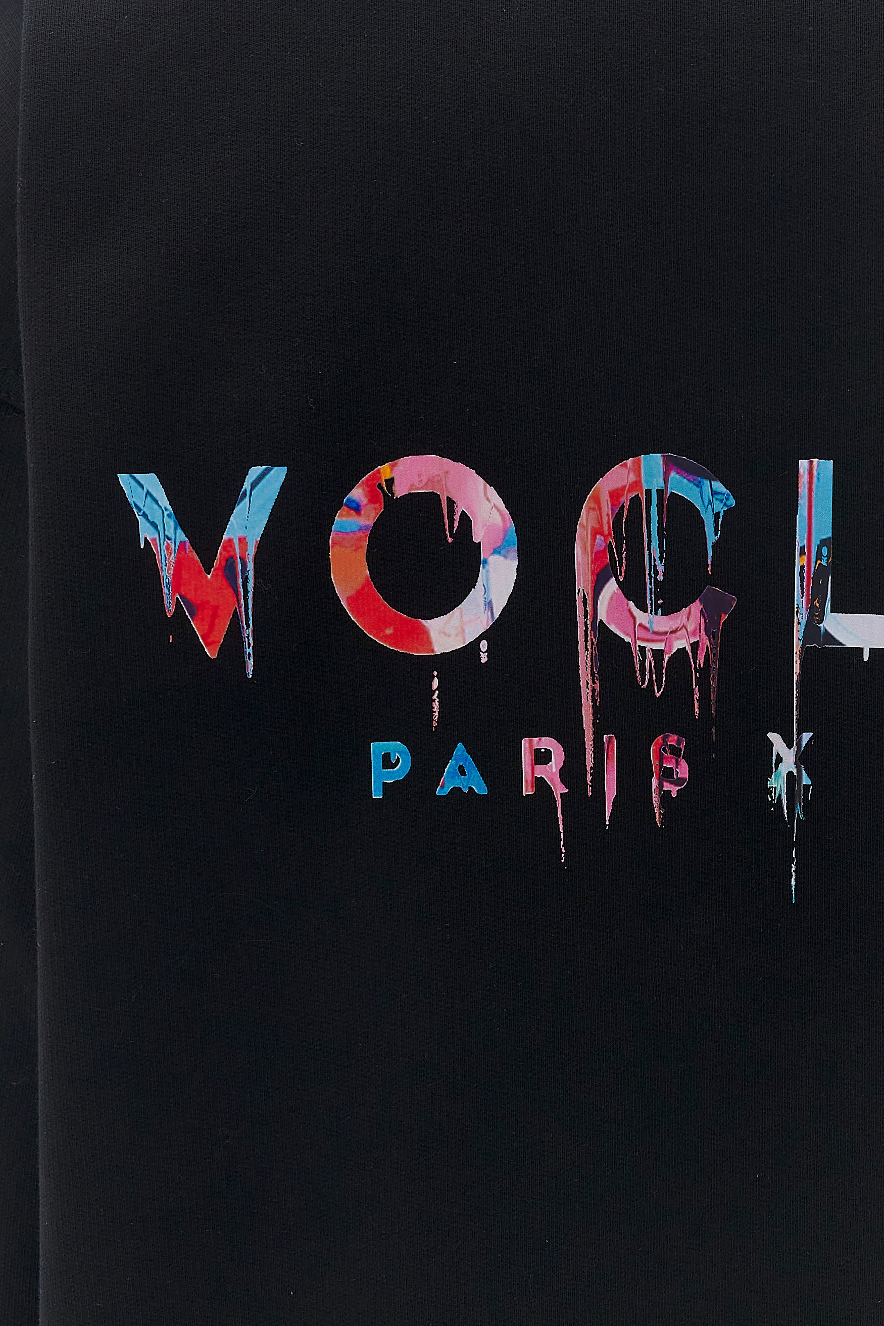 Voclain Sweater Oversized Black - Graffiti Drip Paris X Miami