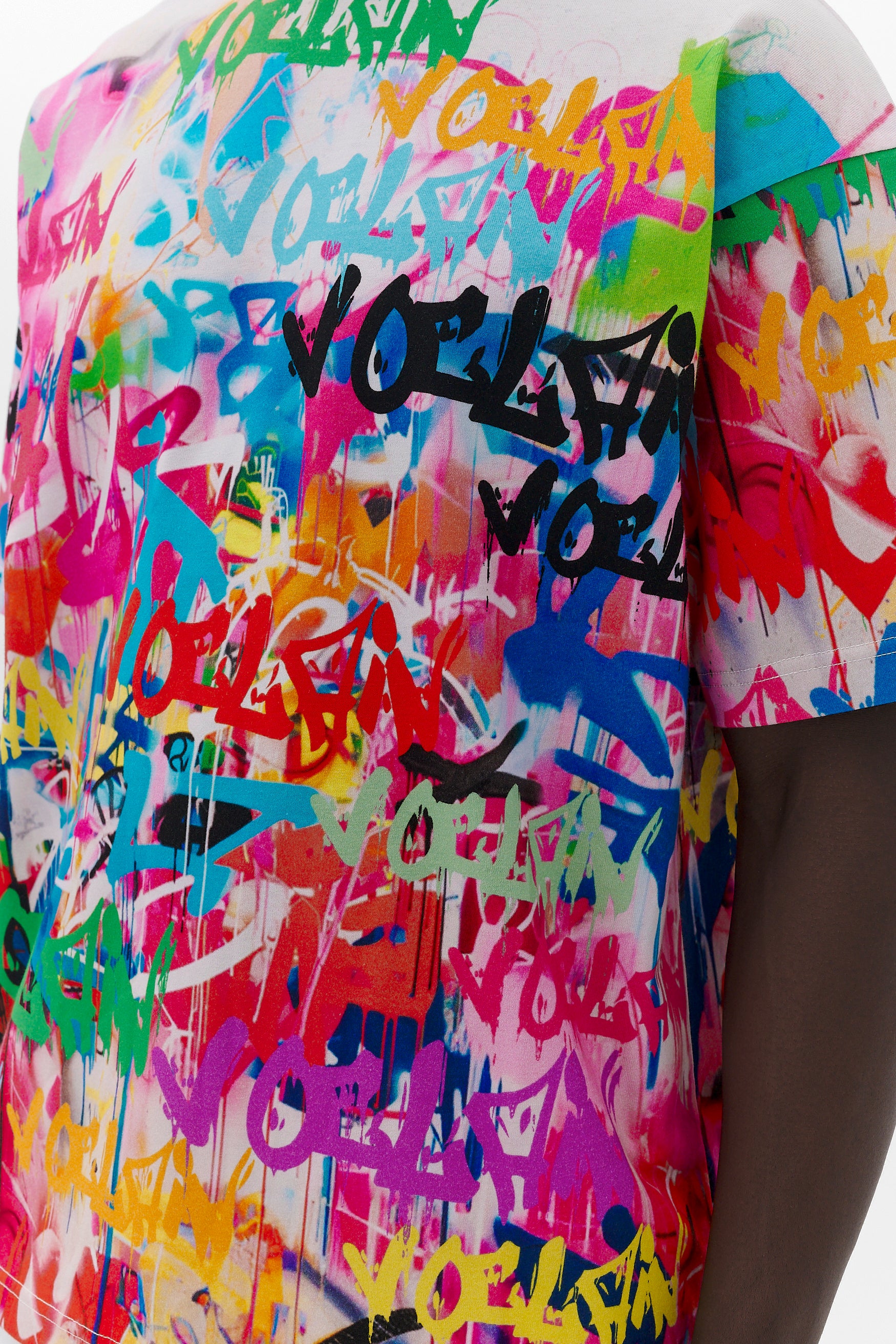 Voclain T-Shirt Oversized White - Graffiti Infusion Paris X Miami