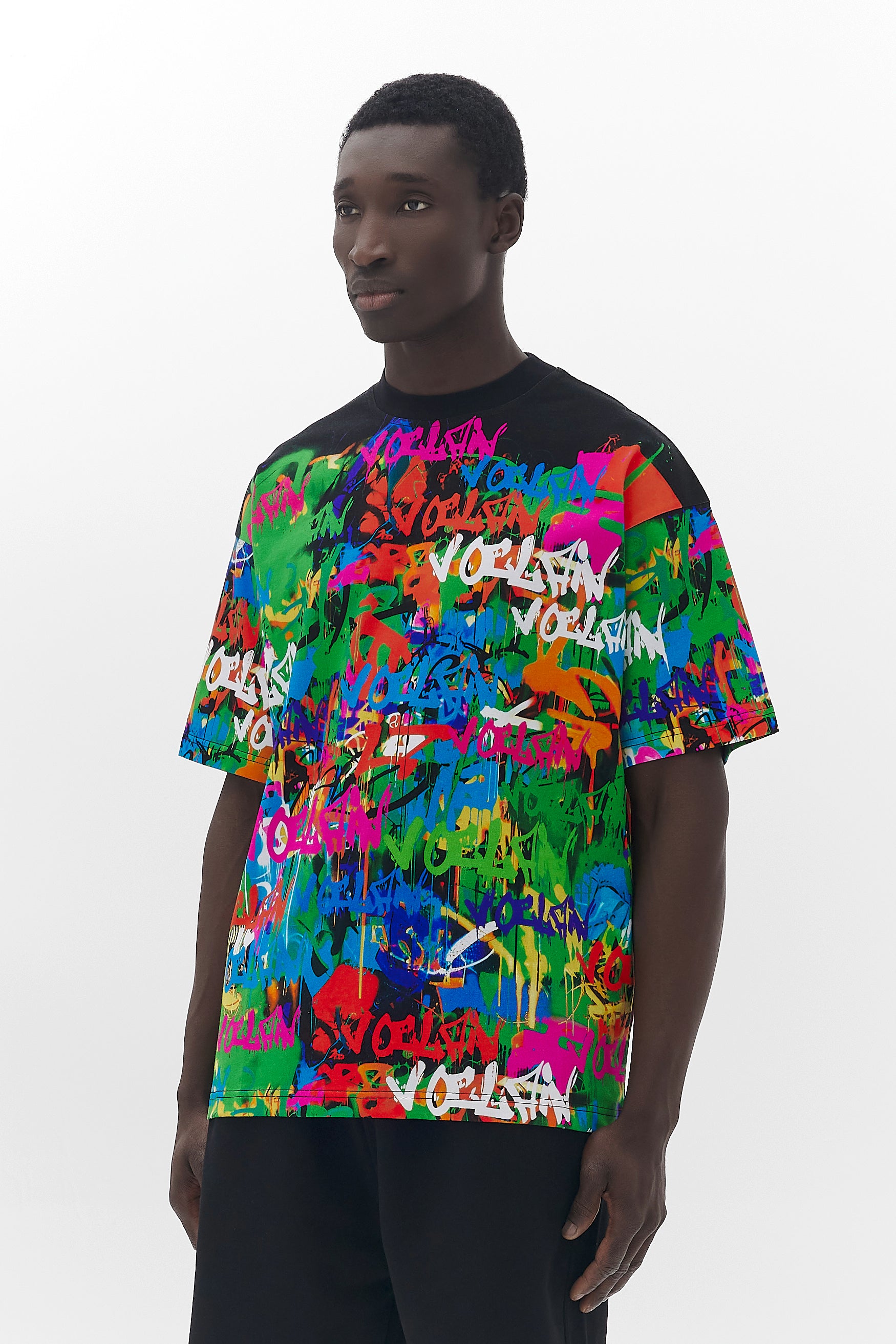 Voclain T-Shirt Oversized Black - Graffiti Infusion Paris X Miami