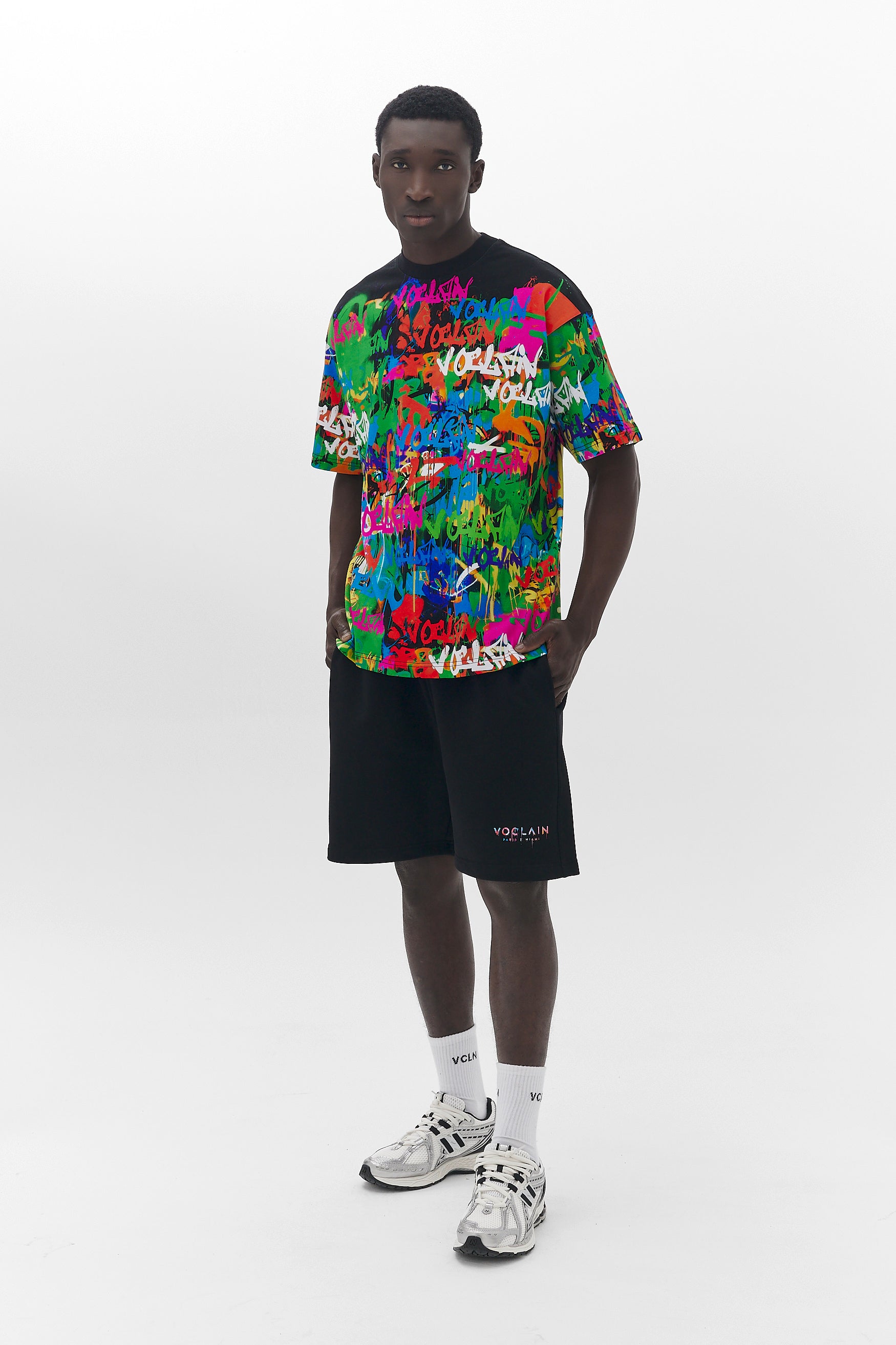 Voclain T-Shirt Oversized Black - Graffiti Infusion Paris X Miami