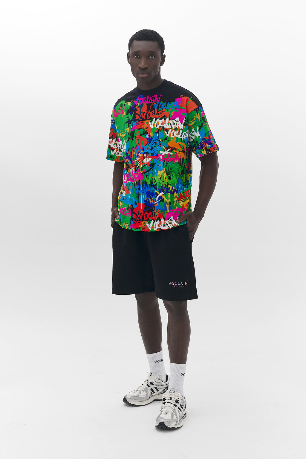 Voclain T-Shirt Oversized Black - Graffiti Infusion Paris X Miami