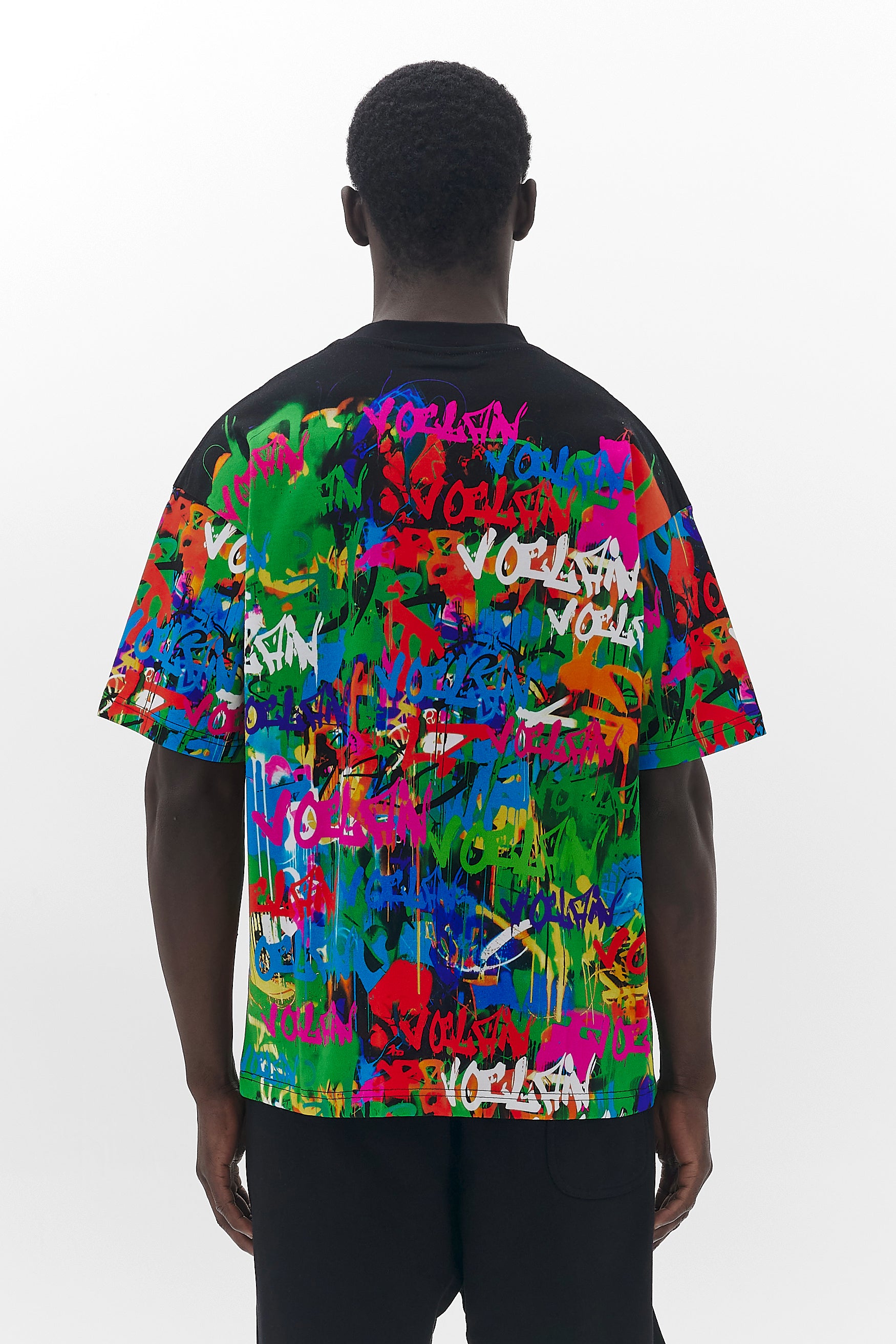 Voclain T-Shirt Oversized Black - Graffiti Infusion Paris X Miami
